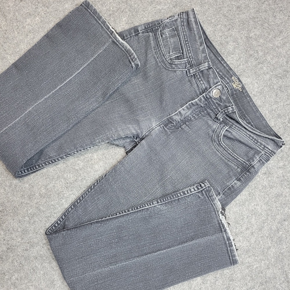Lee Rider Jeans Womens 10P Gray Y2K Everyday Comfort Stretch Casual City